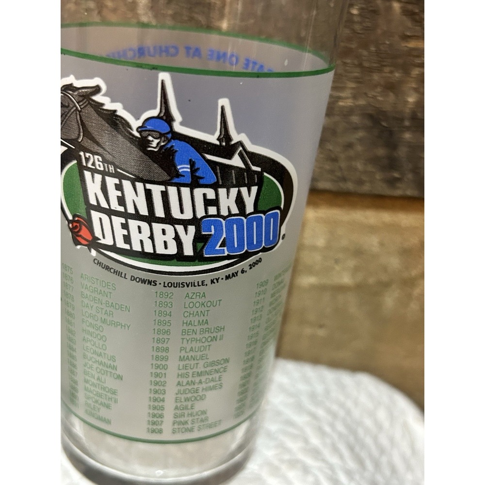 Lot of 6 Kentucky Derby Glasses 2015 2000 2010 - Picture 6 of 11